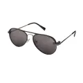 Edwin - Aviator Metal-Gray Clip On Sunglasses for Men & Women